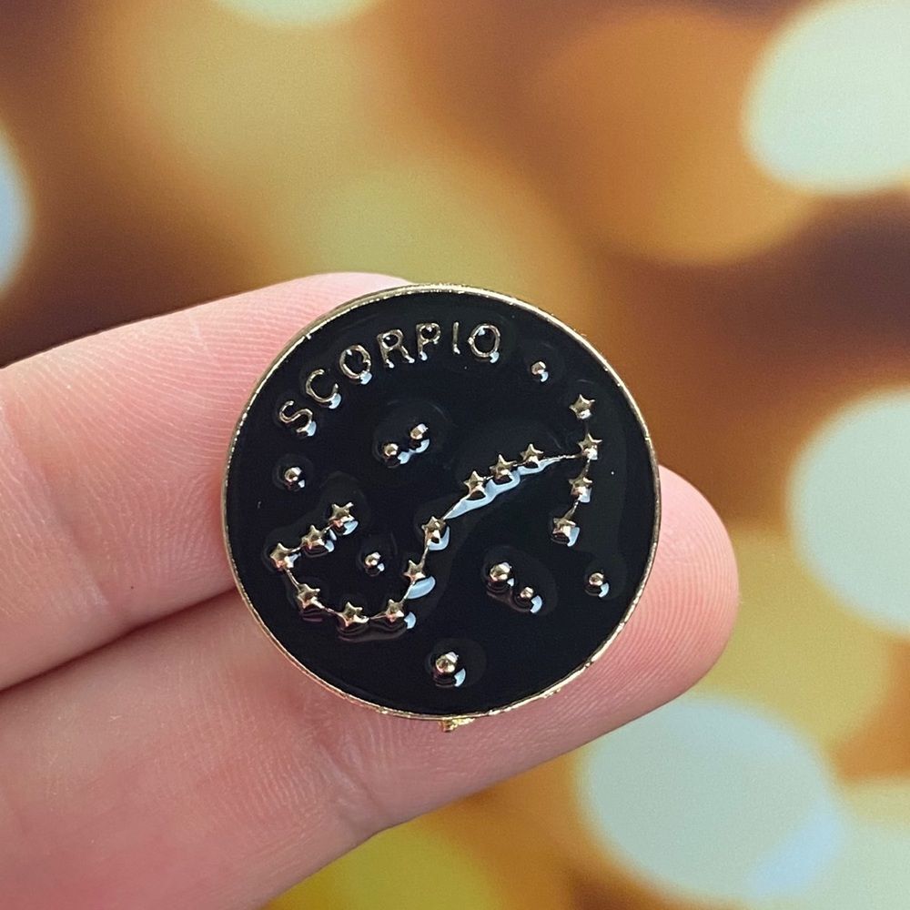 Scorpio Zodiac Enamel Pin/ Brooch Lapel
